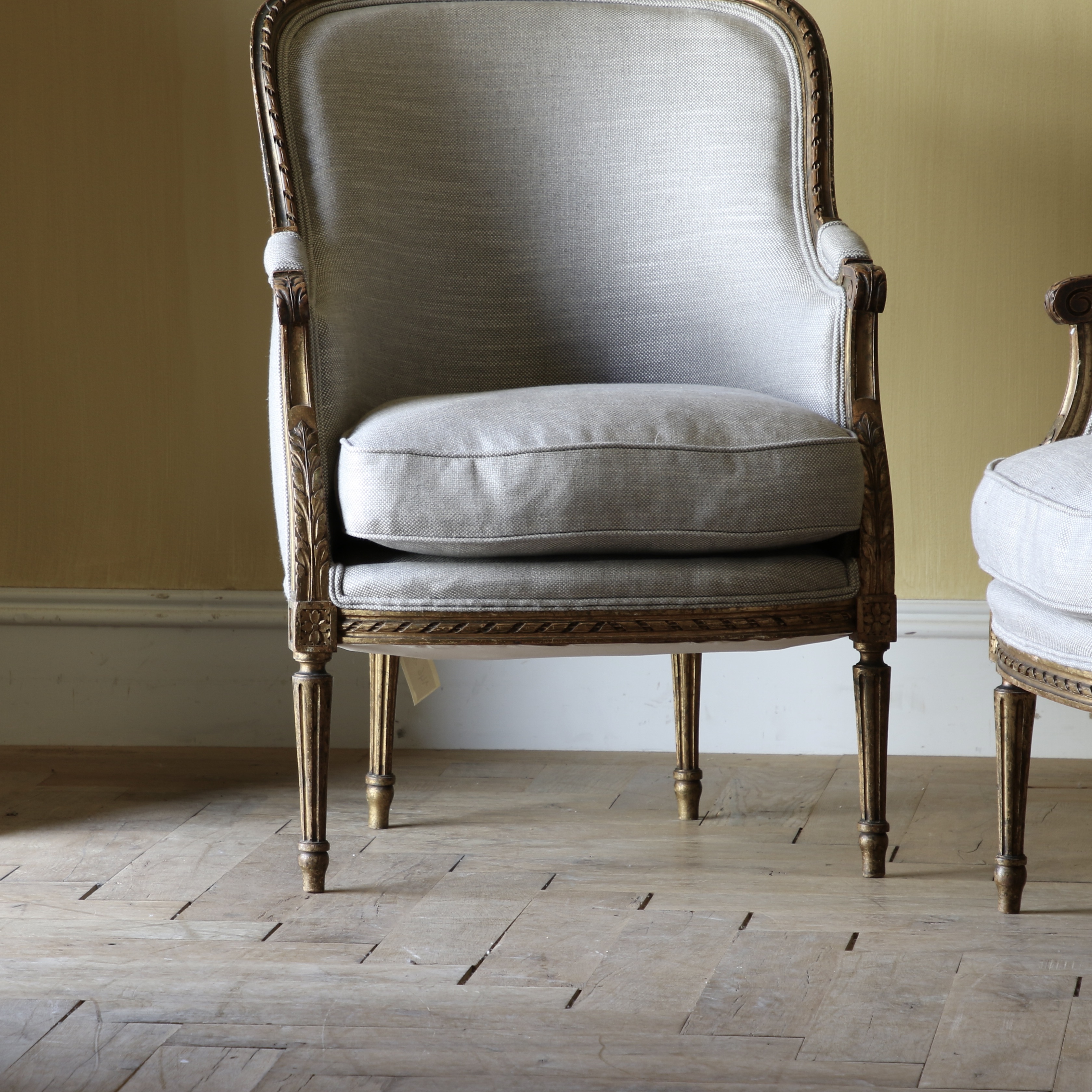 Pair of Louis XVI Bergere 